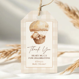 We Can Bearly Wait Baby Shower Thank You Favor Geschenkanhänger