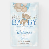 We Can Bearly Wait Baby Shower Welcome Banner (Vertikal)