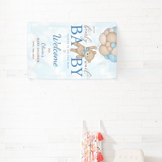 We Can Bearly Wait Baby Shower Welcome Banner (InSitu)