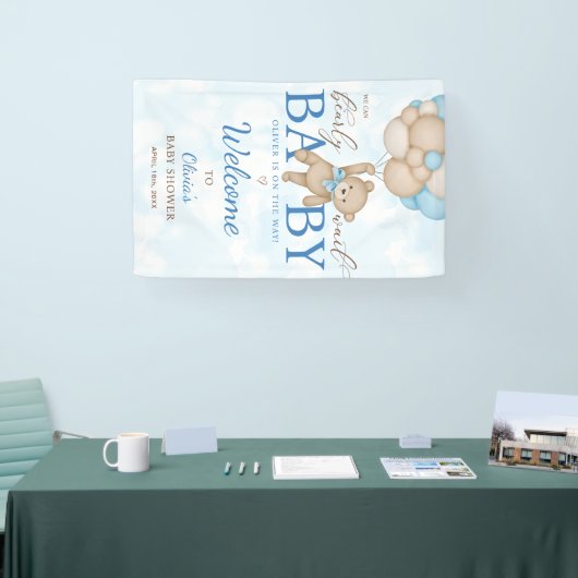We Can Bearly Wait Baby Shower Welcome Banner (Messe)