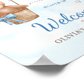 We Can Bearly Wait Baby Shower Welcome Sign Poster (Ecke)