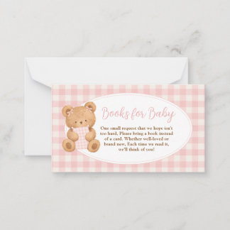We Can Bearly Wait Bear Baby Girl Books For Baby Mitteilungskarte