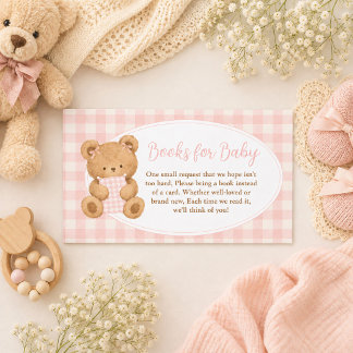We Can Bearly Wait Bear Baby Girl Books For Baby Mitteilungskarte