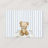 We Can Bearly Wait Bear Baby Shower Diaper Raffle Begleitkarte (Rückseite)