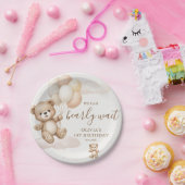 We Can Bearly Wait Birthday Pappteller (Party)