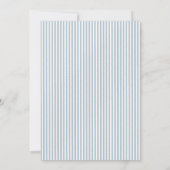 We Can Bearly Wait blue bow Boy Baby Shower Einladung (Rückseite)