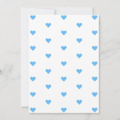 We Can Bearly Wait Blue Teddy Bear Baby Shower Einladung (Rückseite)