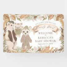 We Can Bearly Wait Boho Bear Family Baby Shower