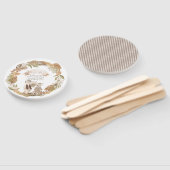 We Can Bearly Wait Boho Bear Family Baby Shower Fächer (Non-assembled)