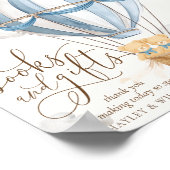 We Can Bearly Wait Books and Gifts Baby Shower Poster (Ecke)