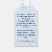 We Can Bearly Wait , Boy Baby Shower Geschenkanhänger (Rückseite)