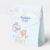 We Can Bearly Wait, Boy Baby Shower Geschenkschachtel (Vorderseite)