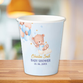 We Can Bearly Wait , Boy Baby Shower Pappbecher