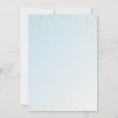 We Can Bearly Wait Cute Bear Boy Baby Shower Dankeskarte (Rückseite)