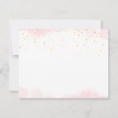 We Can Bearly Wait Cute Bear Girl Baby Shower Dankeskarte (Rückseite)