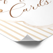 We Can Bearly Wait Elegant Baby Shower Gift Card Poster (Ecke)