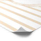 We Can Bearly Wait Elegant Baby Shower Poster (Ecke)