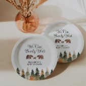 We Can Bearly Wait Fall Baby Shower Pappteller