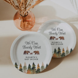 We Can Bearly Wait Fall Baby Shower  Pappteller