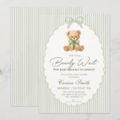 We Can Bearly Wait Gender Neutral Baby Shower Einladung (Vorne/Hinten)