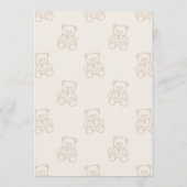 We Can Bearly Wait Gender Neutral Baby Shower Einladung (Rückseite)