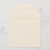 We Can Bearly Wait Gingham Baby Shower Einladung (Rückseite)