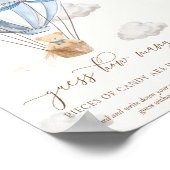 We Can Bearly Wait Guess How Many Baby Shower Game Poster (Ecke)