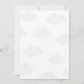 We Can Bearly Wait Hot Air Balloon Baby Shower Einladung (Rückseite)