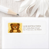 We Can Bearly Wait! Modern Hand Drawn Teddy Bear  (Insitu)