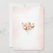 We can bearly wait pink baby shower Einladung (Rückseite)