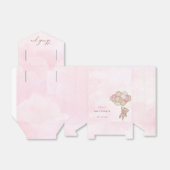 We Can Bearly Wait Pink Baby Shower Thank You Geschenkschachtel (Ungefaltet)