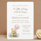 We Can Bearly Wait Pooh Baby Shower Neutral  Einladung