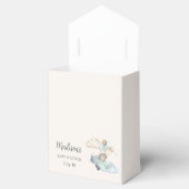 We Can Bearly Wait Teddy Bear Airplane Blue Boy Geschenkschachtel (Geöffnet)