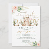 We Can Bearly Wait Teddy Bear Baby Shower Einladung (Vorderseite)