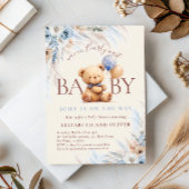 We Can Bearly Wait Teddy Bear Baby Shower Einladung
