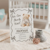 We Can Bearly Wait, Teddy Bear Baby Shower Einladung