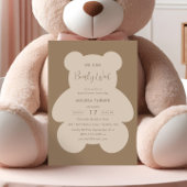 We Can Bearly Wait Teddy Bear Baby Shower Einladung