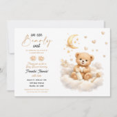We can Bearly Wait Teddy Bear Baby Shower Einladung (Vorderseite)