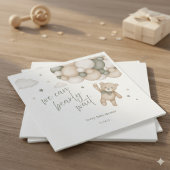 We Can Bearly Wait Teddy Bear Baby Shower Napkins Serviette