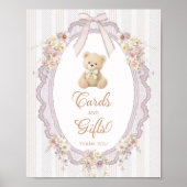 We Can Bearly Wait Teddy Bear Cards and Gifts Poster (Vorne)