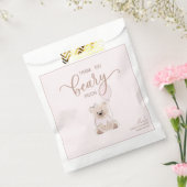 We Can Bearly Wait Teddy Bear Pink Baby Shower Geschenktütchen (Versiegelt)