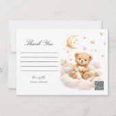 We can Bearly Wait Teddy Bear Thank You Card Einladung (Vorderseite)