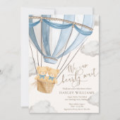 We Can Bearly Wait Twins Baby Shower Invitation Einladung (Vorderseite)