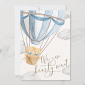 We Can Bearly Wait Twins Baby Shower Invitation Einladung (Rückseite)