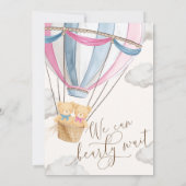 We Can Bearly Wait Twins Baby Shower Invitation Einladung (Rückseite)