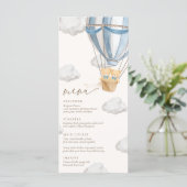 We Can Bearly Wait Twins Baby Shower  Menükarte (Stehend Vorderseite)