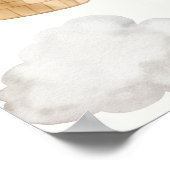 We Can Bearly Wait Twins Baby Shower Poster (Ecke)