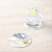 We Can Bearly Wait Twins Baby Shower Runder Pappuntersetzer (Vor Ort)