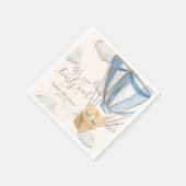 We Can Bearly Wait Twins Baby Shower Serviette (Ecke)