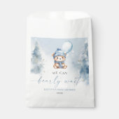 We Can Bearly Wait Winter Teddy Bear Baby Shower Geschenktütchen (Vorderseite)